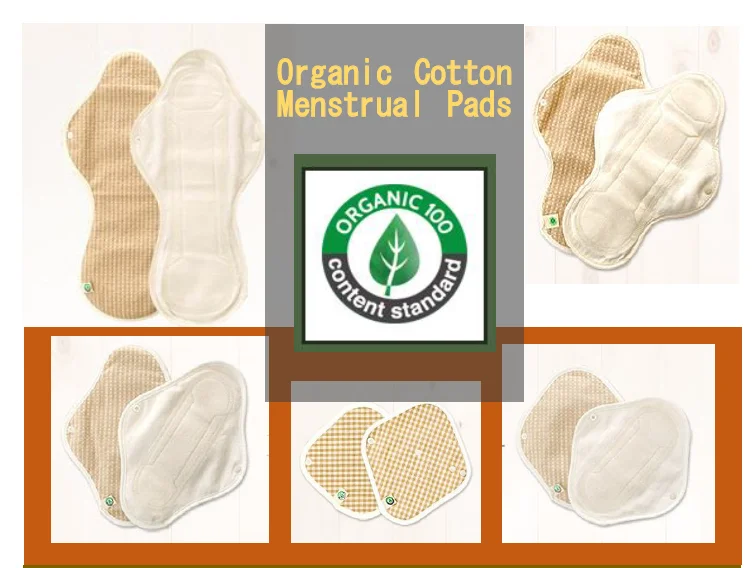 Organic Reusable Cotton Pads,Menstrual Pads,Sanitary Napkins High