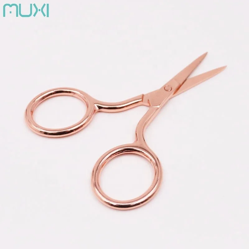 

Multifunctional Premium Rose Gold Small Beauty Scissors Sharp Lash Scissors, Silver,black,rose gold