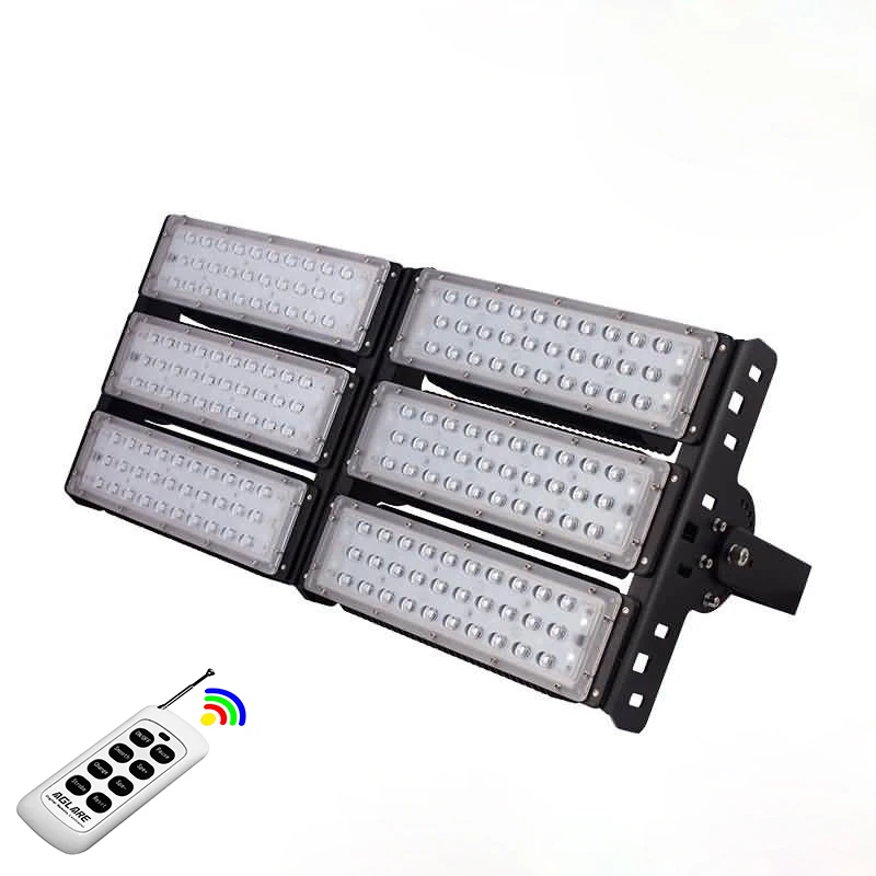 100w 200w 300w 400w 500w IP65 Wireless Control dimmable Outdoor RGB led flood light