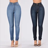 

Women Skinny Jeans Push Up stretch Pants Ladies Slim Long Denim High Waist Pants Female Trousers