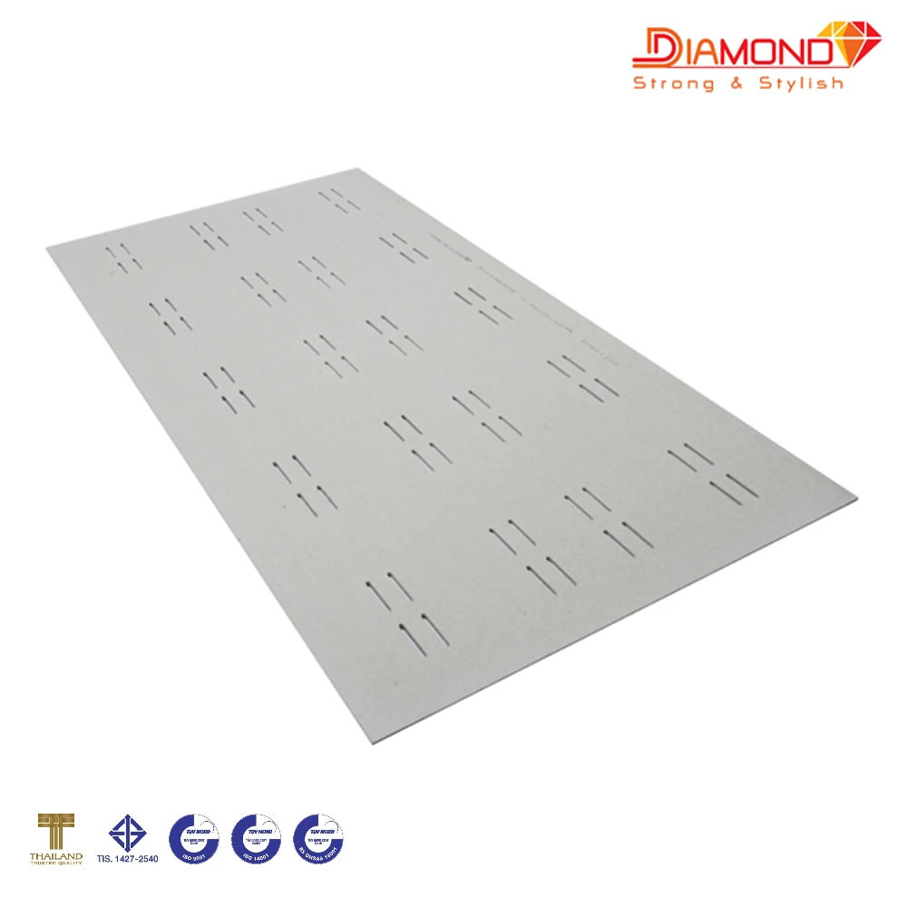 Thailand Fiber Cement Ventilated Ceiling Board 4mm Smooth Capsule Pattern Modern House Ceiling Panel Wall Tiles Design Buy Perforated Fiber Cement