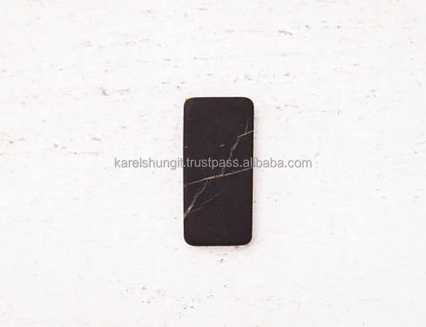 
15*30*2 mm pebble unpolished cell phone protection shungite plate 