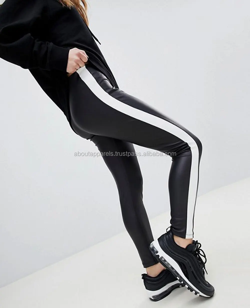 Bulk Custom Black Mesh Yoga Tights 