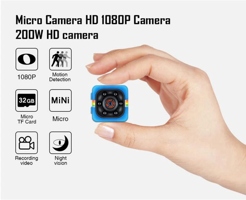 2019 Mini Cam Sq11 Mini Hidden Dv Camera 1080p Mini 1080p Hd Spy Camera