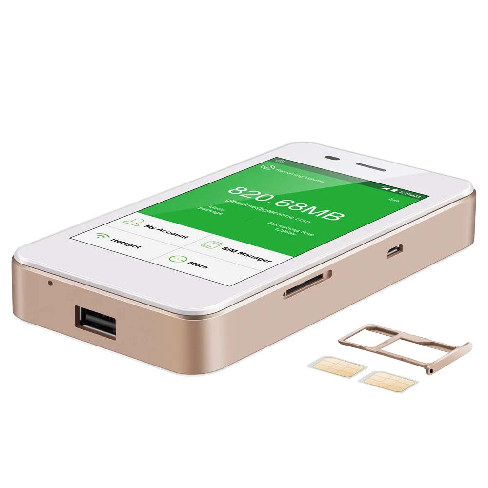 

Glocalme G3 4g worldwide mobile best wireless hotspot device, Gold /grey
