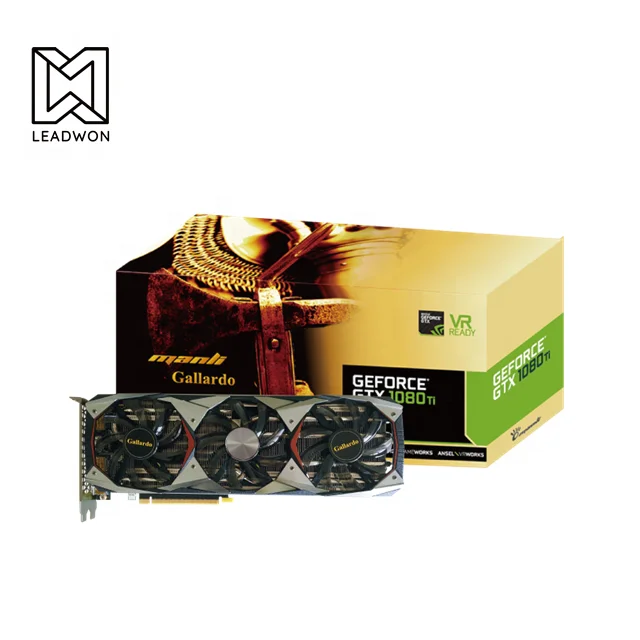 

Geforce GTX 1080ti 11GB GDDR5X 352bit with Triple Cooler Graphics Card, N/a