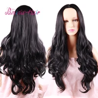 

Pamina Hair Synthetic Brazilian Body Wave Hair Wigs For Black Women Long Natural Hair Black Color Heat Resistance Fiber 26 inch