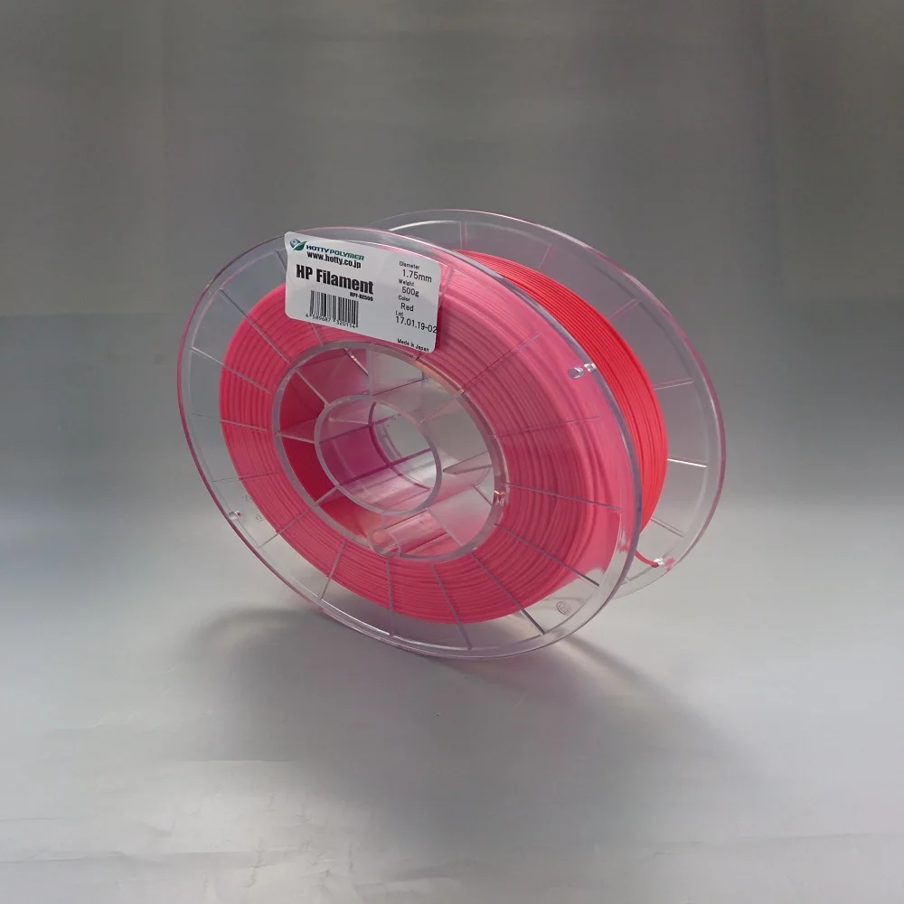 FREE SAMPLE 3d printer filament flexible PLA Red 1.75mm/3mm 0.5kgs for FDM 3D PRINTER (HP Filament Super Flexible Type)