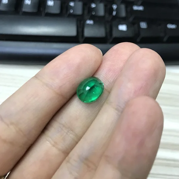 

Loose Stone Wholesale New Product 6x8mm Oval Shape Green Emerald Natural Emerald Jewelry Making Synthetic (lab Created) Heart *