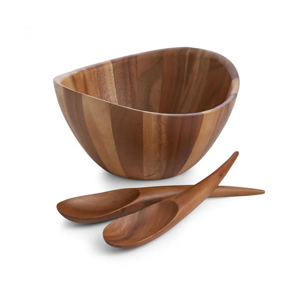 Wooden Salad Bowl / Wood Serving Bowls / Wooden Tableware Item / Salad