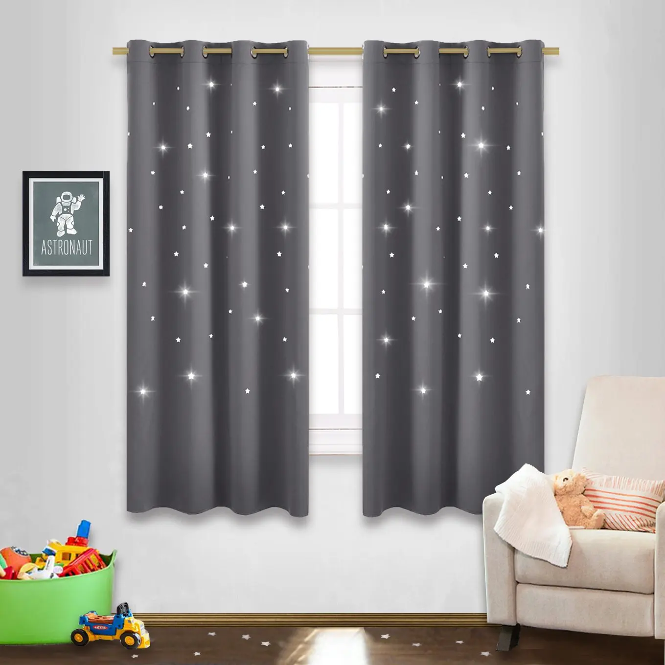 Window Treatments Hardware Nicetown Insulated Star Room