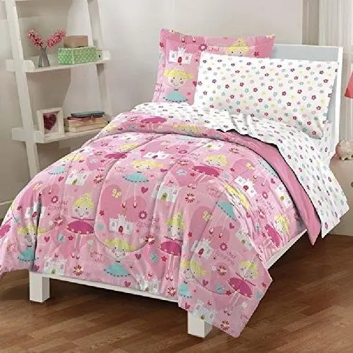 Buy Osd 7pc Girls Pink Little Princess Theme Comforter Full Set