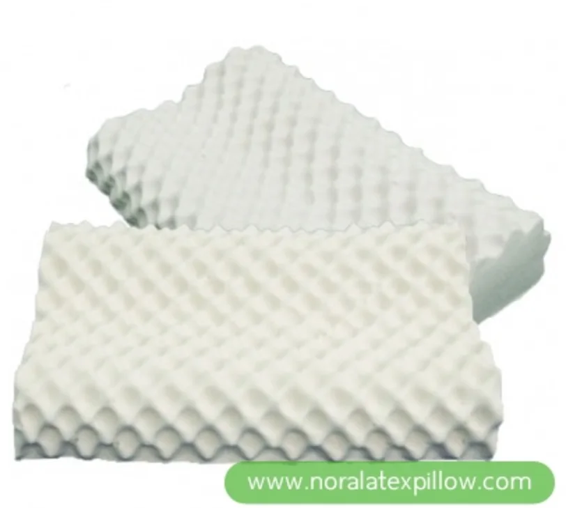 Latex Foam Rubber Pillow - White Square 