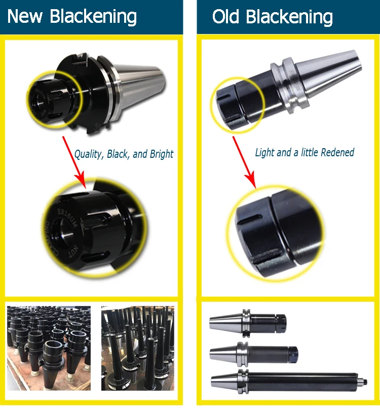 CNC Tool Holder New Blackening Surface Treatment