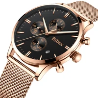 

2018 BIDEN Men's Simple Wristwatches Private Label Quartz Luxury Brand Male Watches Custom Logo High Quality Watch