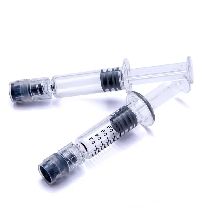 

Fast dhl shipping Yarktech Empty luer lock glass syringe 1ml cbd oil syringe, Clear