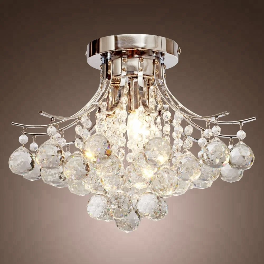 Flower Design Overhead Halogen Ceiling Lamp for Living Room Dining Room Kitchen