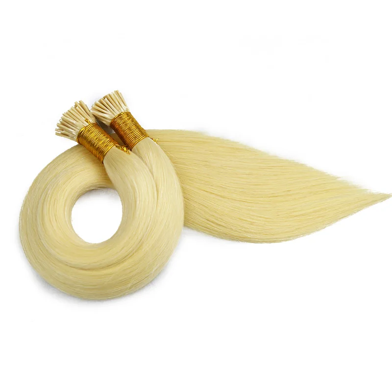 

Fashional blond russian human hair from manufacturer stick i-tip hair hair extension