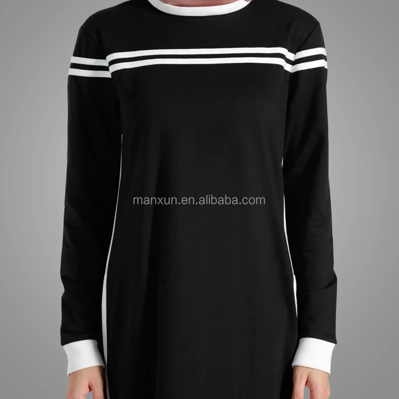 Black Sportswear For Muslim Women Long Sleeve Abaya Dress Tracksuit Islamic Clothing Buy