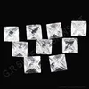 factory sale price natural crystal quartz square shape rose cut gemstone suppliers india