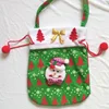 Christmas gift bag candy present wrap drawstring sack