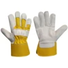 Wholesale High Quality Cow Grain Leather Work Safety Gloves / Industrial Workers Hand Protection Safety Gloves