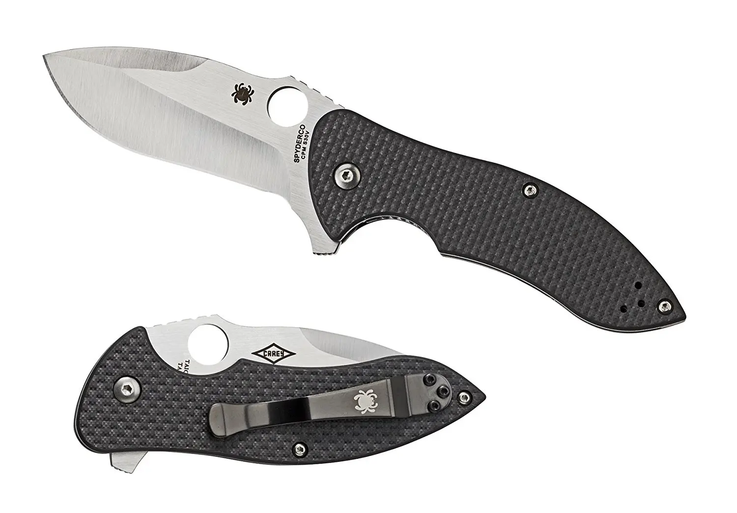 Spyderco Rubicon 2 C187CFP2 Plain Edge Folding Blade Knives