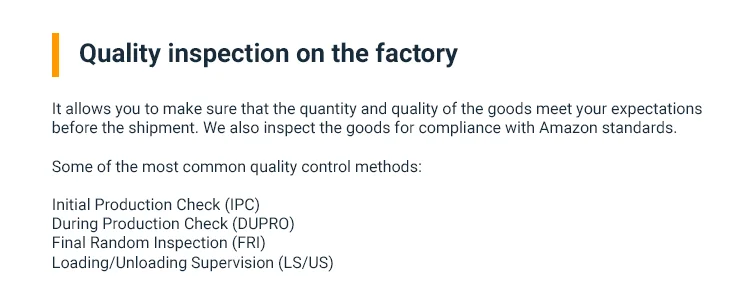 
Pre-shipment Inspection and Quality Control Service in China / E commerce Friendly 