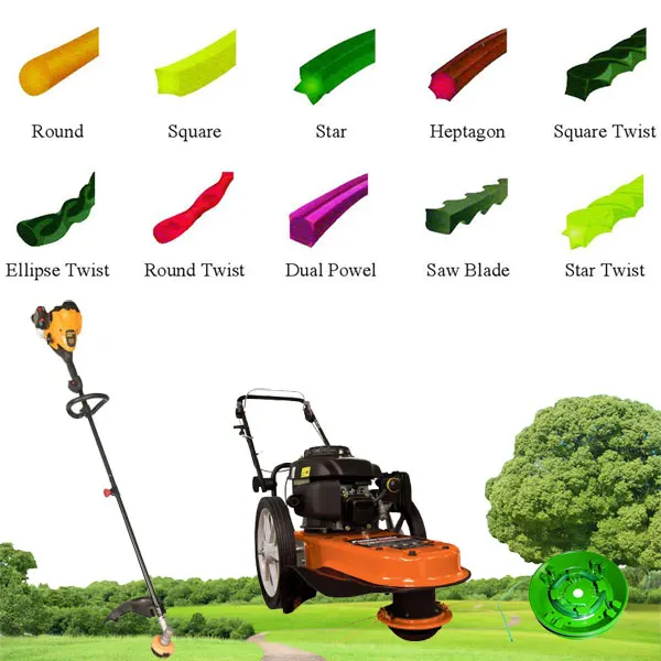 2.4mm .095inch Round 5lb Garden Trimmer Grass Cutter Nylon Trimmer Line