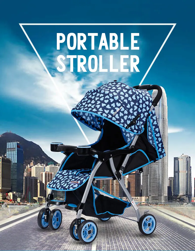 Luxury Adjustable American Baby Stroller Good Cushion Mima Baby