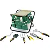 C&C multi function house 8 Piece hand Garden Tool Set with bag, Foldable Stool garden tool set garden tool and equipment
