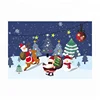 Beautiful Merry Christmas 3D lenticular greeting post card DIY Christmas greeting card