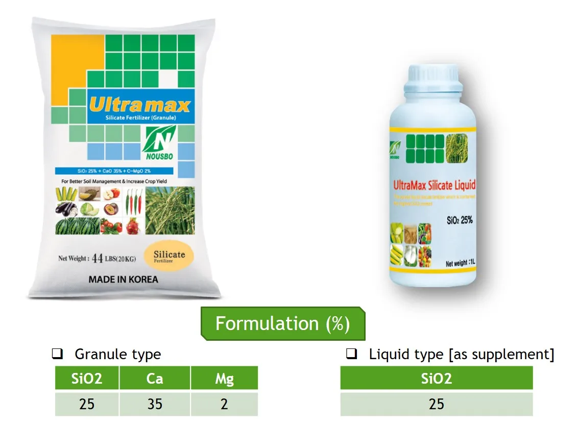 Silicate Fertilizer In Granule And Liquid Form / Soil Conditioner For ...