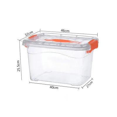 
400827 Large stackable clear pretty containers plastic storage boxes with lids 