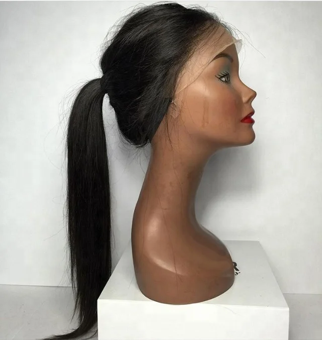 

Top Quality High Density Brazilian Hair Full Lace Wig Human Wig For Black Women, Any color can be dyed