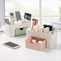 

2019 Plastic Desktop Storage Stand Drawer Type Cosmetic Organiser Table Storage Box F or Pen Jewelry Organizer Storage