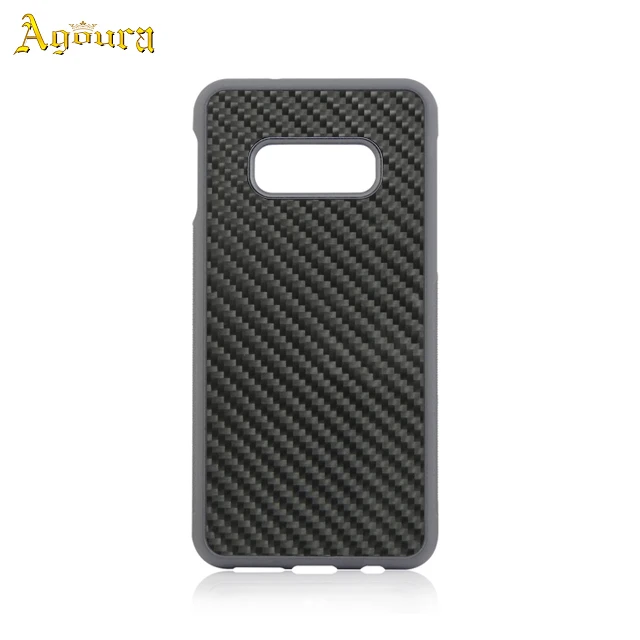 

Hot Sell Beautiful carbon fiber case groove shell For Samsung S10lite, Black