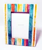 Colorful Rectangle Custom Design Decorative Buffalo Bone Table Photo Frame