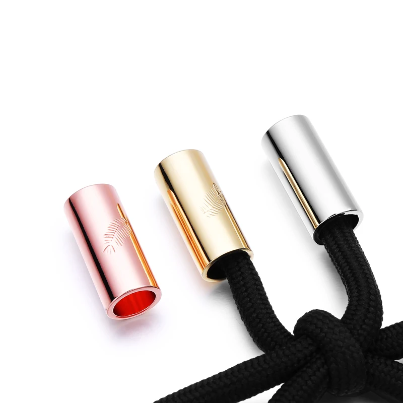 Custom Logo Washable Zinc Alloy Gold Metal Cord Ends Stopper For Clothes