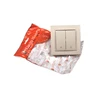 Two gang two way switch 16 A White/ Latte/ Gold/ Silver/ Wood/ Graphite Electrical Equipment Wall Switches