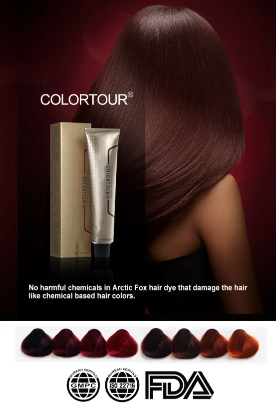 Free Sample 100ml Colortour Permanent No Ammonia No Peroxide