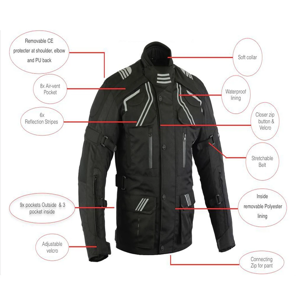 Milano Sport Gamma Motorcycle Jacket Size Chart
