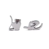 Yiwu Aceon Stainless Steel Minimal Style Size Plain Cut Out Lover Gift Love Earring Stud
