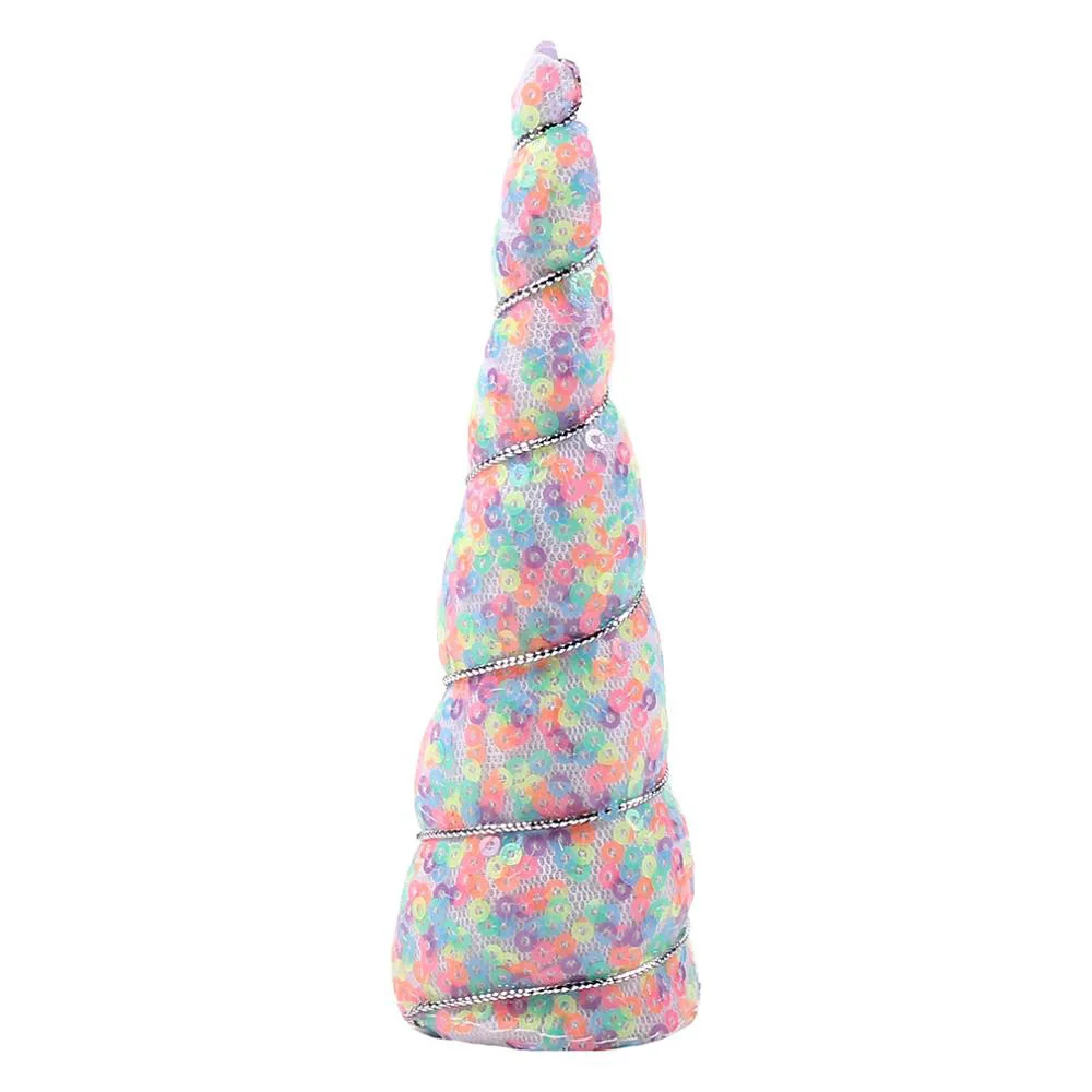 

2019 Unicorn Hair Accessories Glitter Sequins 5" Horse Horn Headband For Kids Girl Cosplay DIY Baby Hair Accessories Headwear, Rainbow/pink