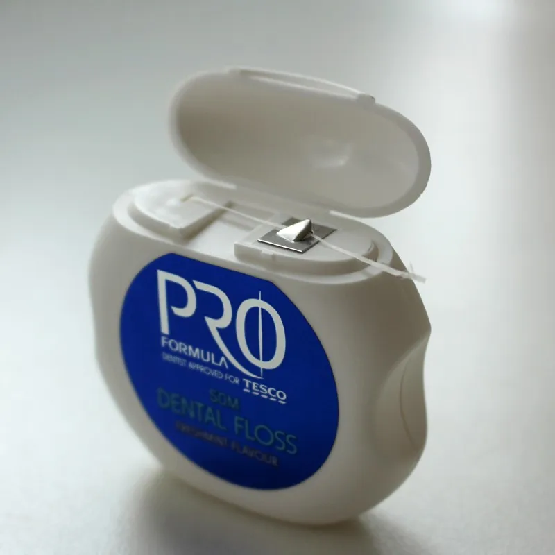 Wholesale Portable Mini Teeth Shape Keychain Dental Floss For Oral