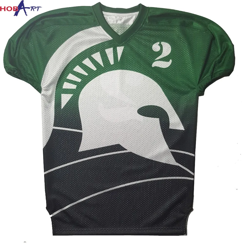 Sublimated Printed Mesh Youth Custom American Football Jersey Design
