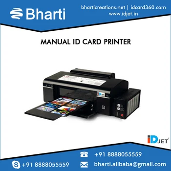 Manual Id Card Printer For Blank Pvc Card/smart Card Printing - Buy