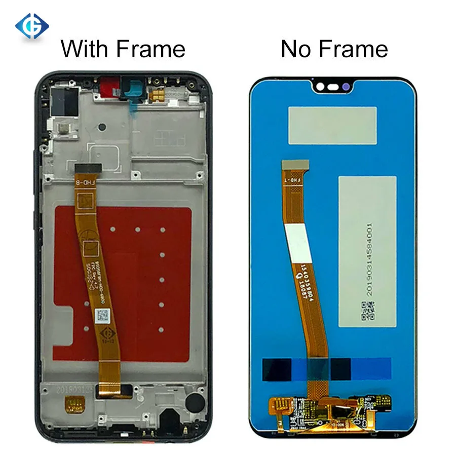 5.84'' Mobile Lcd for Huawei P20 lite Display + Frame for Huawei Nova 3E Lcd with Touch Screen and Frame Full Set