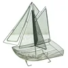 Hot selling Decorative old memory Metal wire ship shape ornament object For Home hotel restaurant Decor