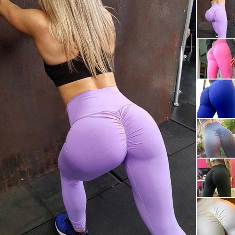 2019 Sexy Push Up Womens Yoga Pants Sport Leggings Woman Running Tights Clothes Skinny Joggers Pants Gym Yoga Pants